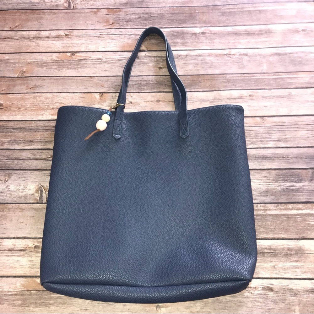 Faux Leather Tote